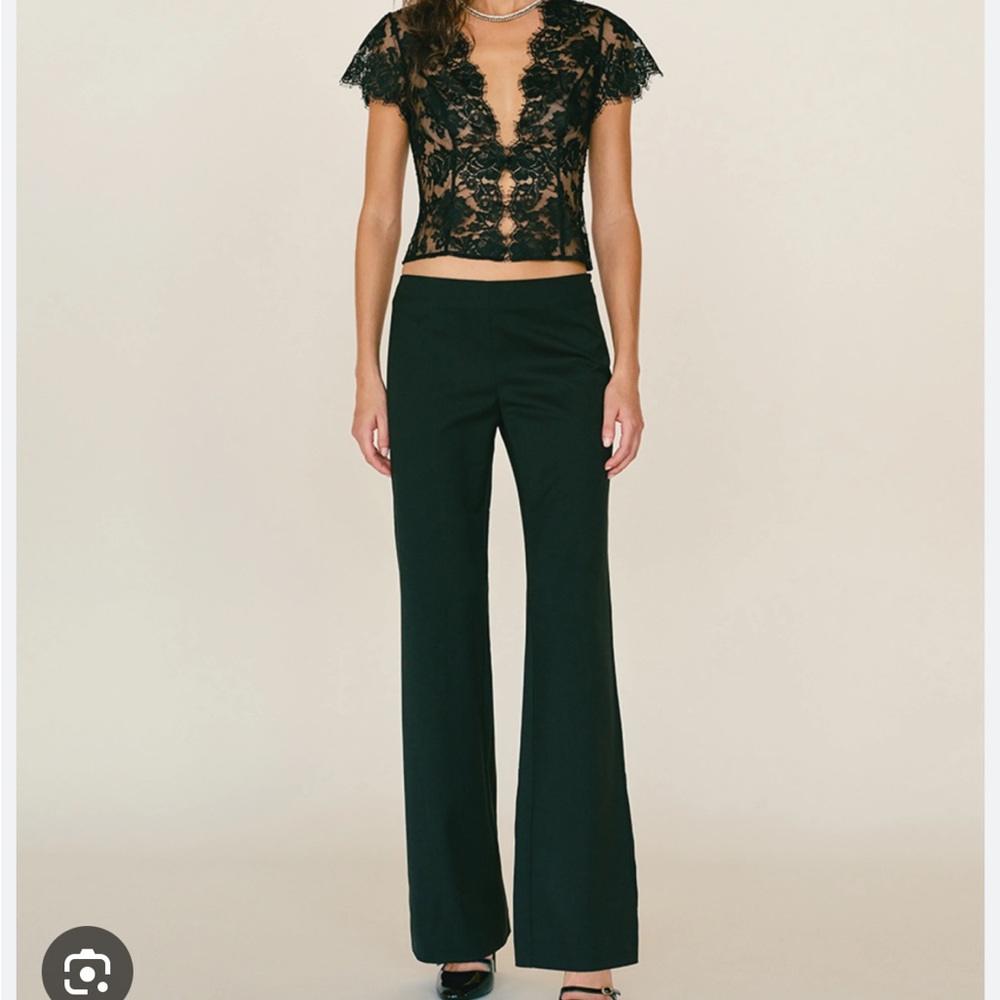 Reformation x Camille Rowe low rise Black Women's Pants
